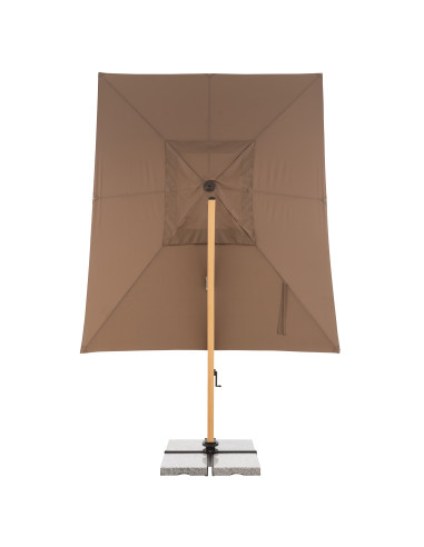 Záhradný slnečník Alu Wood 4x3m s bočnou tyčou | DOPPLER
