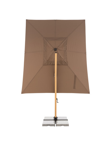 Záhradný slnečník Alu Wood 4x3m s bočnou tyčou | DOPPLER