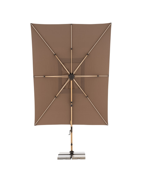 Záhradný slnečník Alu Wood 4x3m s bočnou tyčou | DOPPLER
