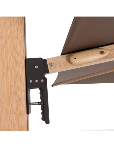 Záhradný slnečník Alu Wood 4x3m s bočnou tyčou | DOPPLER