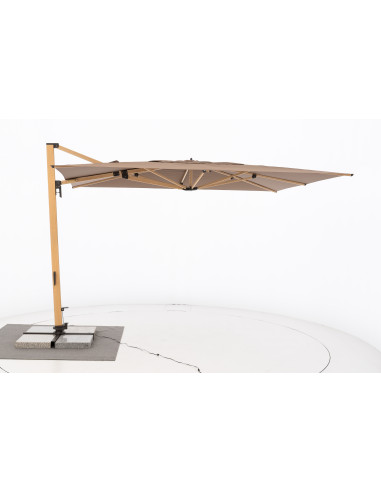 Záhradný slnečník Alu Wood 4x3m s bočnou tyčou | DOPPLER