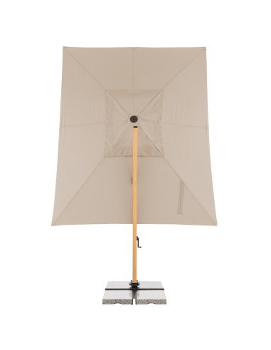 Záhradný slnečník Alu Wood 4x3m s bočnou tyčou | DOPPLER