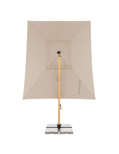 Záhradný slnečník Alu Wood 4x3m s bočnou tyčou | DOPPLER