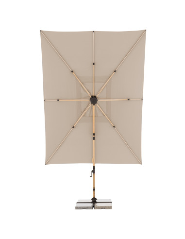 Záhradný slnečník Alu Wood 4x3m s bočnou tyčou | DOPPLER