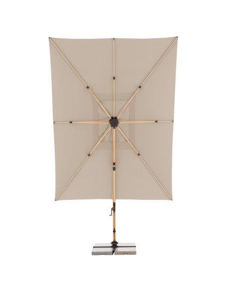 Záhradný slnečník Alu Wood 4x3m s bočnou tyčou | DOPPLER