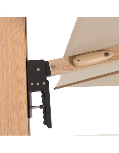 Záhradný slnečník Alu Wood 4x3m s bočnou tyčou | DOPPLER