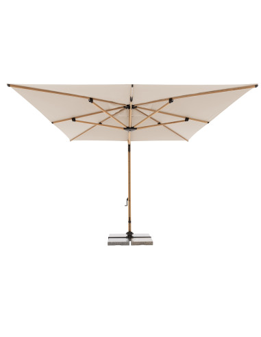 Záhradný slnečník Alu Wood 4x3m s bočnou tyčou | DOPPLER