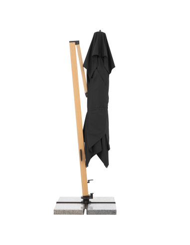 Záhradný slnečník Alu Wood 4x3m s bočnou tyčou | DOPPLER