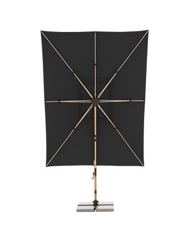 Záhradný slnečník Alu Wood 4x3m s bočnou tyčou | DOPPLER