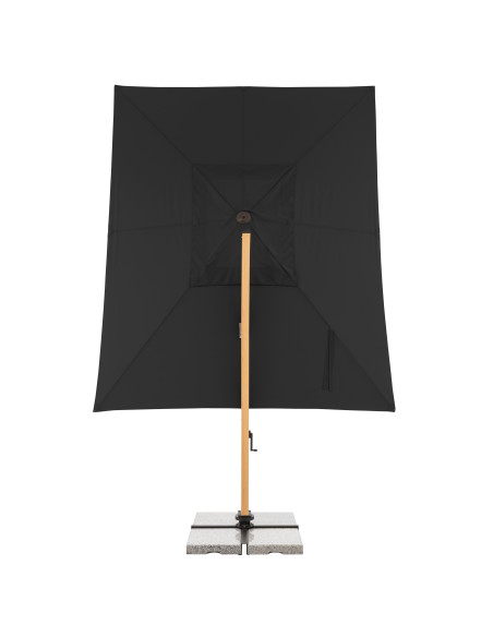 Záhradný slnečník Alu Wood 4x3m s bočnou tyčou | DOPPLER