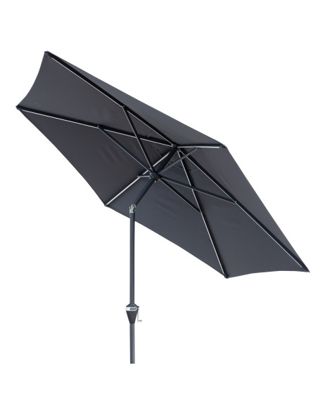 Active 3 m Záhradný slnečník s LED osvetlením | DOPPLER