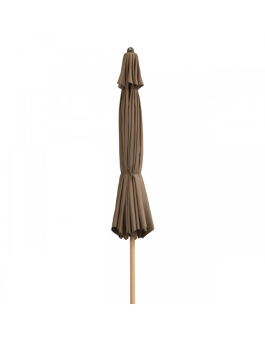 Alu Wood 3,5 m Záhradný slnečník stredový | DOPPLER