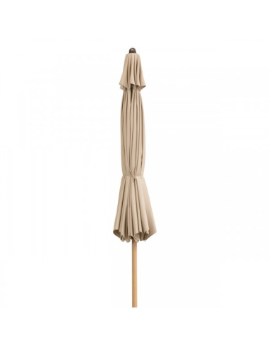 Alu Wood 3,5 m Záhradný slnečník stredový | DOPPLER