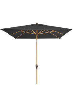 Alu Wood 3x2 m Záhradný slnečník stredový | DOPPLER