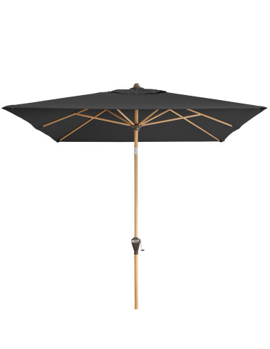 Alu Wood 3x2 m Záhradný slnečník stredový | DOPPLER