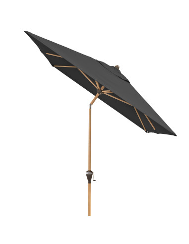 Alu Wood 3x2 m Záhradný slnečník stredový | DOPPLER