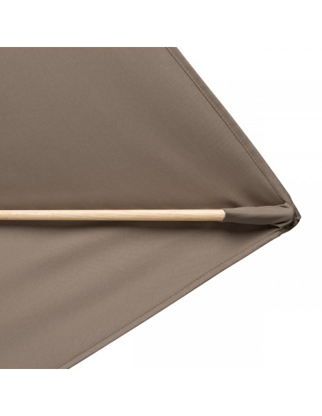Alu Wood 3x2 m Záhradný slnečník stredový | DOPPLER