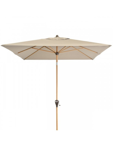 Alu Wood 3x2 m Záhradný slnečník stredový | DOPPLER
