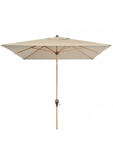 Alu Wood 3x2 m Záhradný slnečník stredový | DOPPLER