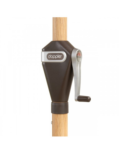 Alu Wood 3x2 m Záhradný slnečník stredový | DOPPLER