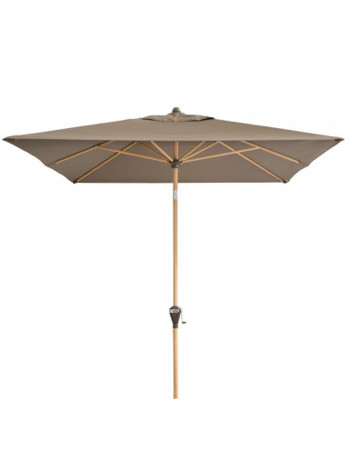 Alu Wood 210x140 cm Záhradný slnečník stredový | DOPPLER
