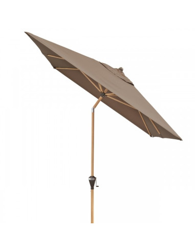 Alu Wood 210x140 cm Záhradný slnečník stredový | DOPPLER