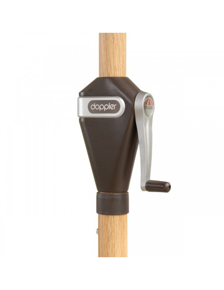 Alu Wood 210x140 cm Záhradný slnečník stredový | DOPPLER
