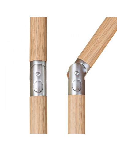 Alu Wood 210x140 cm Záhradný slnečník stredový | DOPPLER