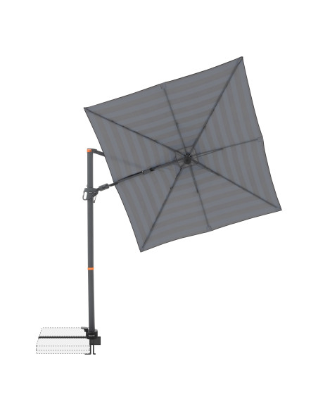 myZone 210 x 210 cm slnecnik s bočnou tyčou | DOPPLER