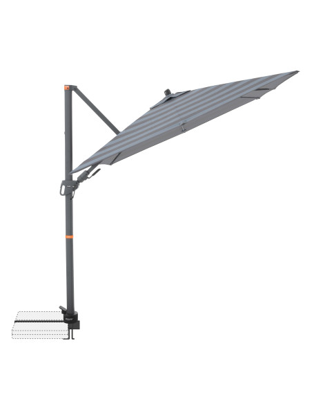 myZone 210 x 210 cm slnecnik s bočnou tyčou | DOPPLER