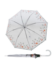 Fiber Long AC Transparent Floral Dreams | Dámský průhledný deštník | Doppler