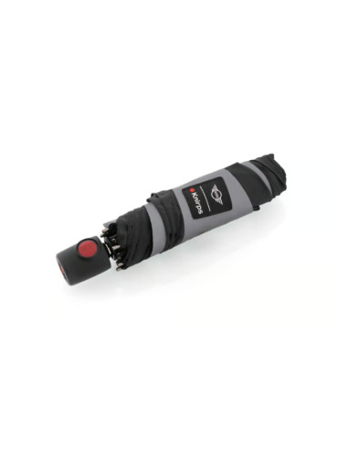 Knirps MINI Duomatic Refkective Black - dizajnovy automatický dáždnik | Doppler