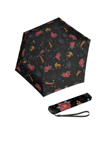 Knirps US.050 ultra light slim manual Guardian black| ľahký dámsky skladací dáždnik | Doppler