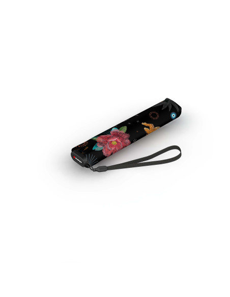 Knirps US.050 ultra light slim manual Guardian black| ľahký dámsky skladací dáždnik | Doppler