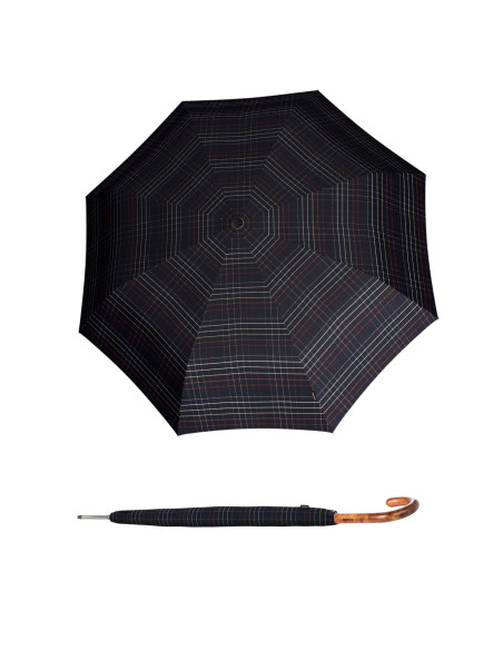 Knirps T772 Long automatic Check Black| vystreľovací dáždnik | Doppler
