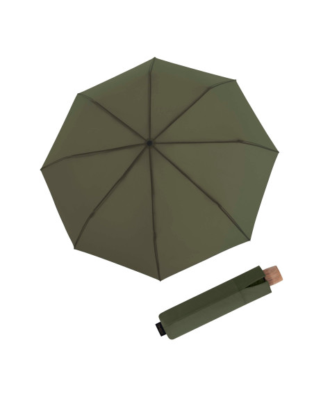 Timber manual Olive- skládací dáždnik | DOPPLER