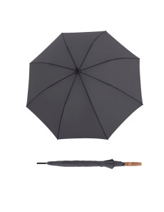 Timber Stick Automatic Dark Grey - holový dáždnik | DOPPLER