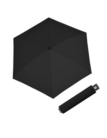Fiber Magic Compact Simply Black| Plne automatický dáždnik | Doppler