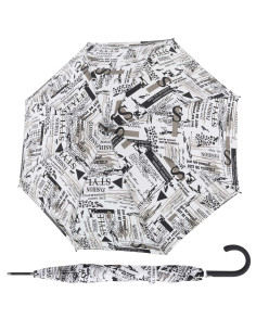 Fiber Flex AC Scribble White | Dámsky skladací dáždnik | Doppler