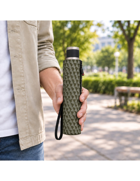 Knirps Chrome Matt Manual Navy | Doppler