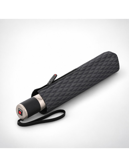 Knirps Chrome Matt Duomatic Melange Grey | Doppler