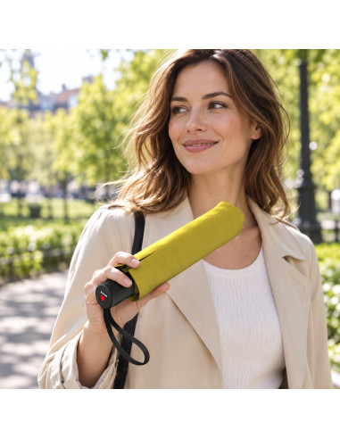 Knirps A 200 Medium Duomatic Olive - elegantní plne automatický dáždnik | Doppler