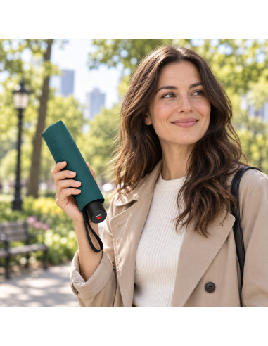 Knirps A 200 Medium Duomatic Olive - elegantní plne automatický dáždnik | Doppler