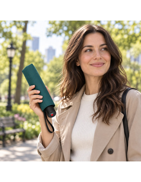 Knirps A 200 Medium Duomatic Olive - elegantní plne automatický dáždnik | Doppler