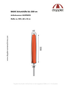 Slnečníkoý obal Basic do 350 cm | Doppler 2