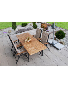 CONCEPT TEAK | Záhradné polohovacie kreslo FSC® | DOPPLER 2