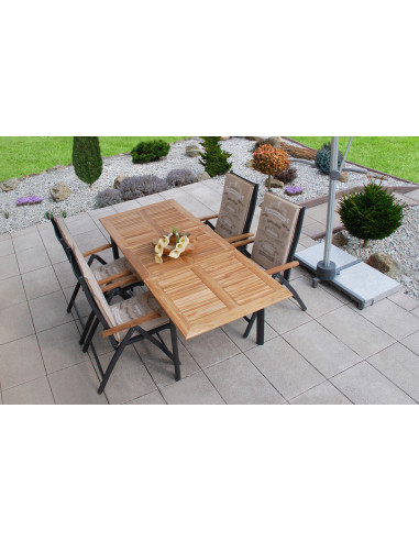 CONCEPT TEAK | Záhradné polohovacie kreslo FSC® | DOPPLER