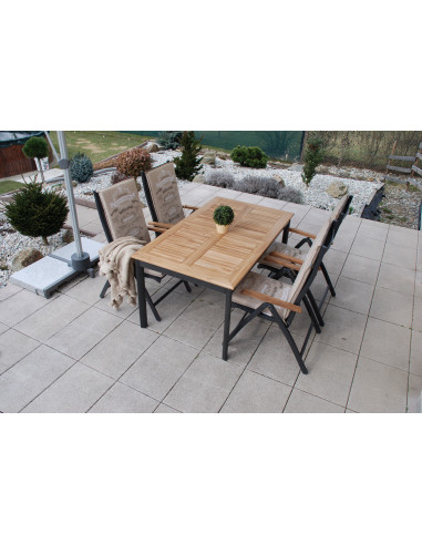 CONCEPT TEAK | Záhradné polohovacie kreslo FSC® | DOPPLER