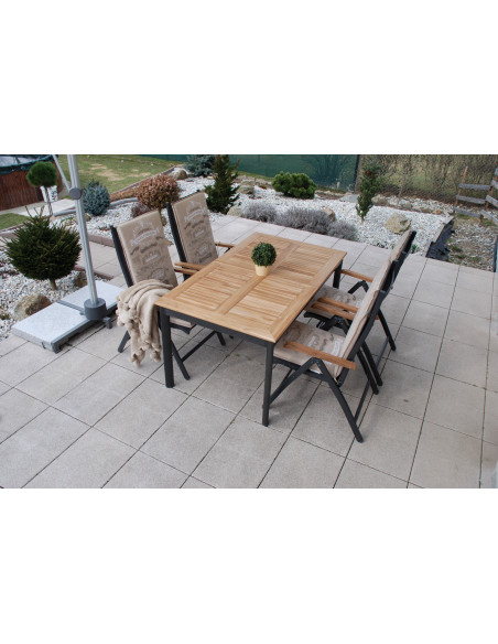 CONCEPT TEAK | Záhradné polohovacie kreslo FSC® | DOPPLER
