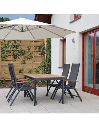 CONCEPT TEAK | Záhradné polohovacie kreslo FSC® | DOPPLER